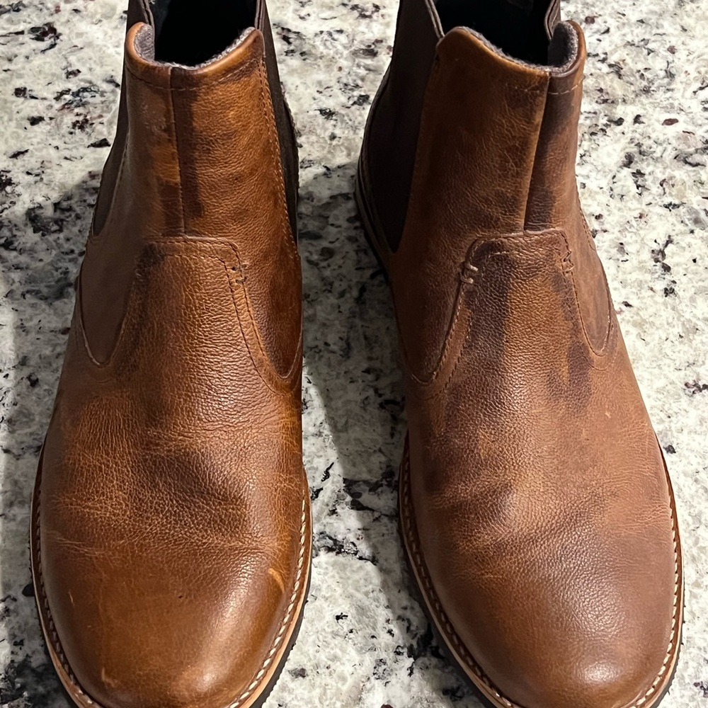 Rockport Tan Leather Ankle Boots